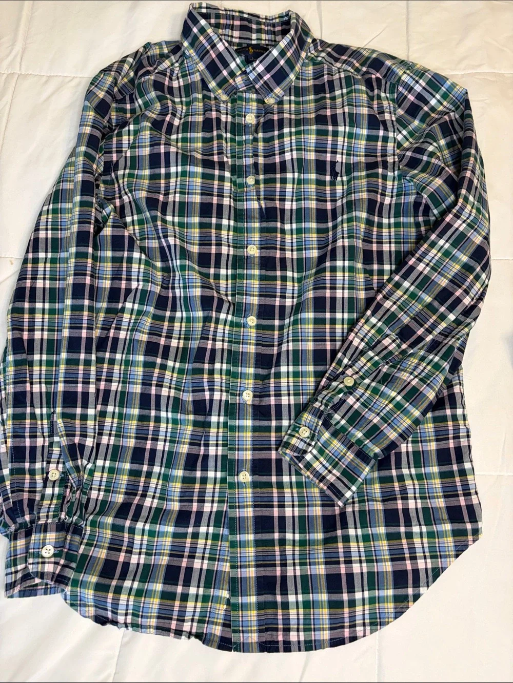 Kids LOT of 5 Ralph Lauren Button-Down Shirts Size 14/16 (L)